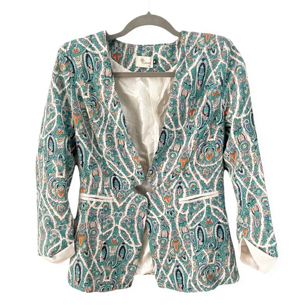 Canna by kores paisley blazer
